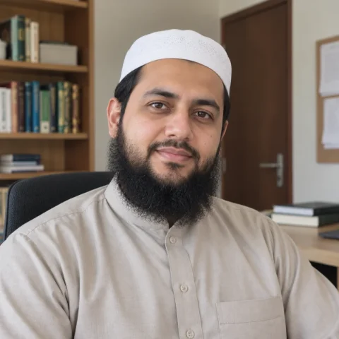 Portrait of Abdullah Hafeez, Quran teacher